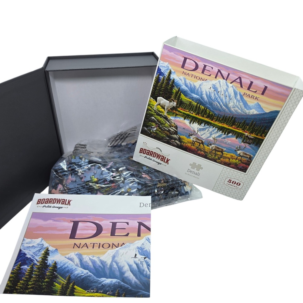 Boardwalk Puzzle Co Denali National Park 500 Piece Jigsaw Puzzle Bruce Martin